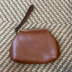 Leather wristlet